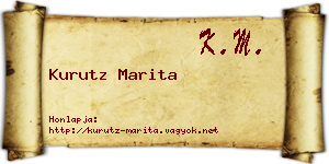 Kurutz Marita névjegykártya